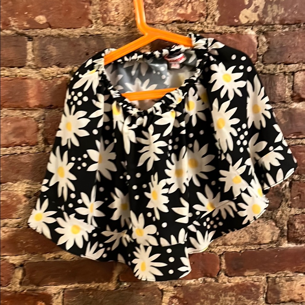 Floral Black and White Kids skirt